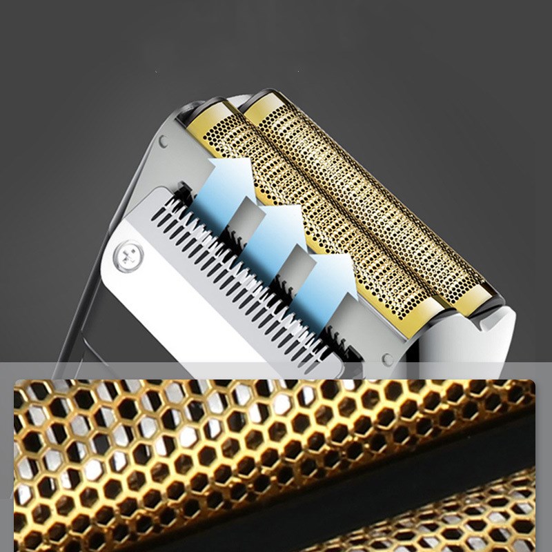 Men Push Electric Shaver