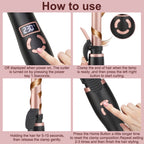 LCD Display Hair Curling Iron