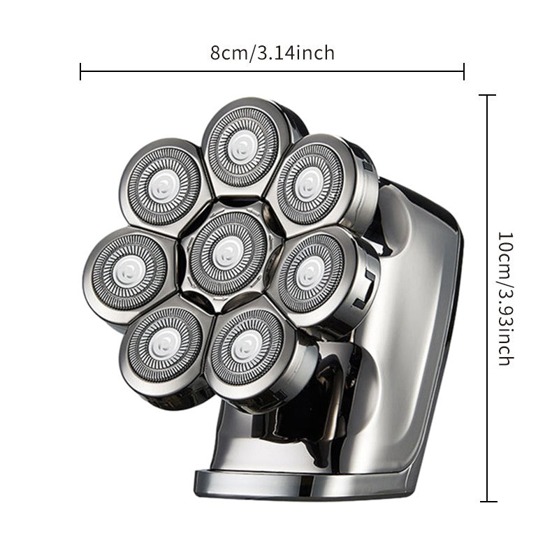 Digital Eight-knife Electric Shaver