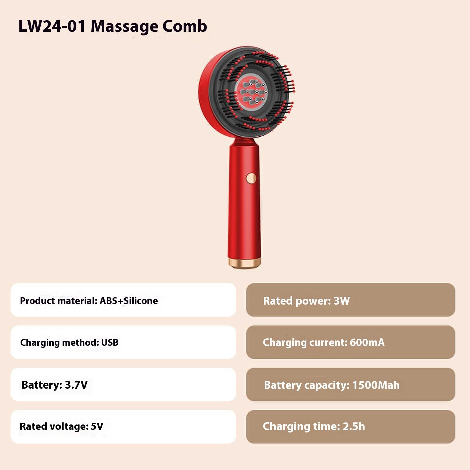 Scalp Medicine Health Care Massage Comb