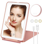 Rechargeable Portable Folding Mirror
