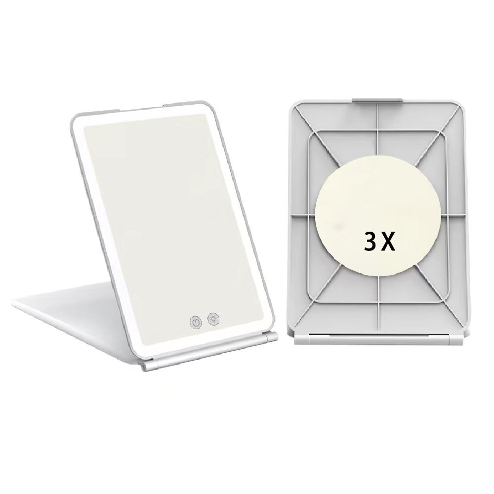 Rechargeable Portable Folding Mirror